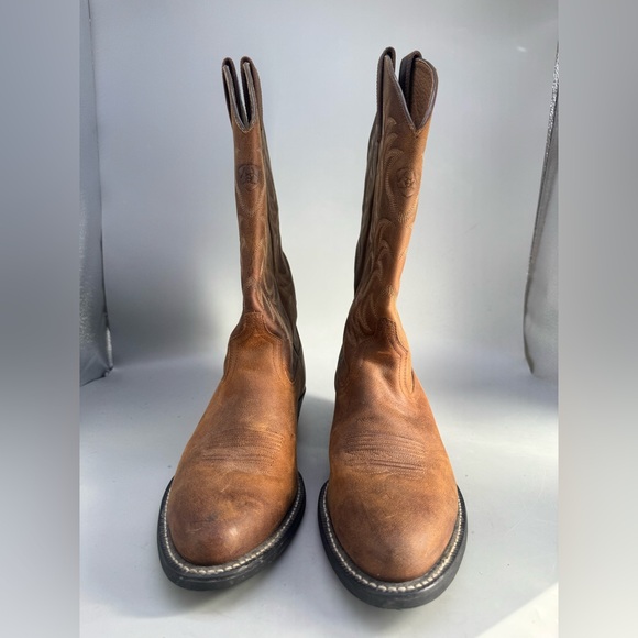 Ariat Heritage Brown Western Cowboy Boots 34724ar Size 9.5 D - Picture 3 of 6
